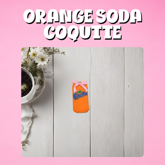 Orange Soda Straw Topper