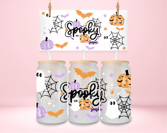 Orange and Purple Spooky Season UVDTF Wrap
