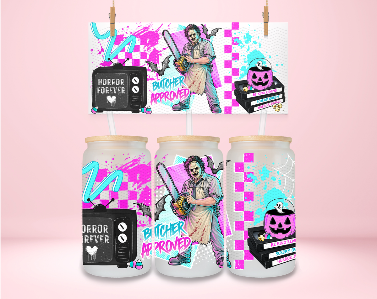 Pastel Halloween Leatherface UVDTF Wrap