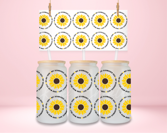 Cup Care- Sunflower UVDTF Wrap