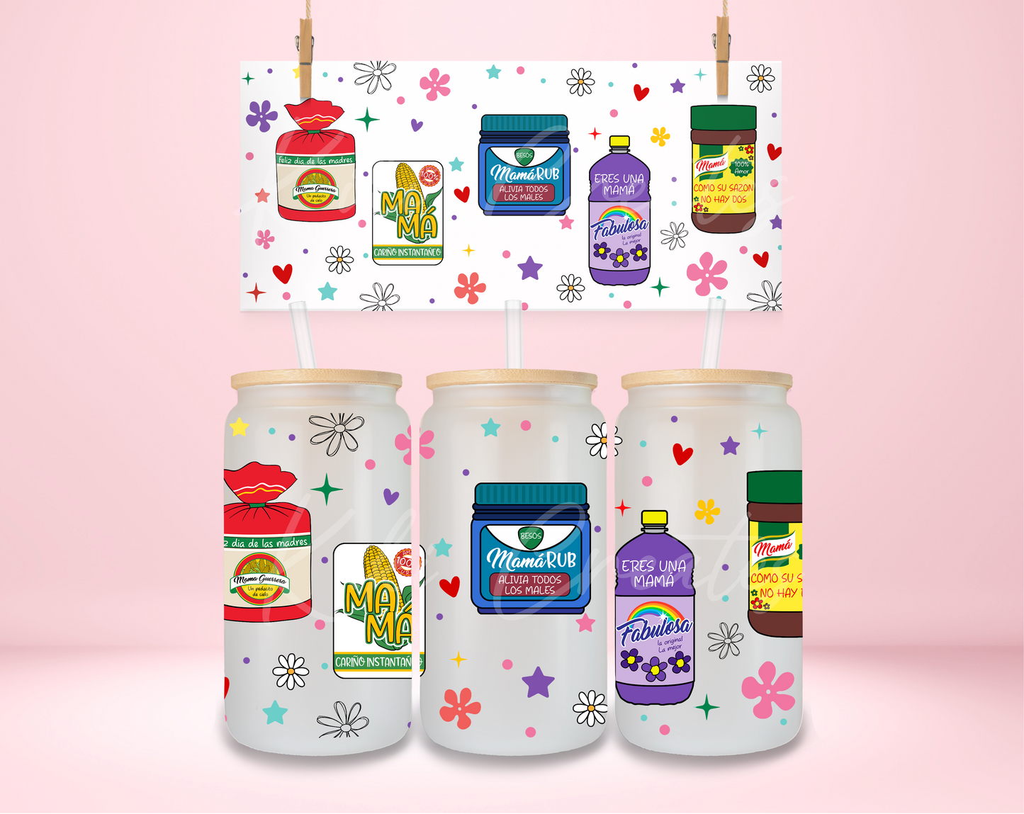 Spanish Mama Affirmations UVDTF Wrap