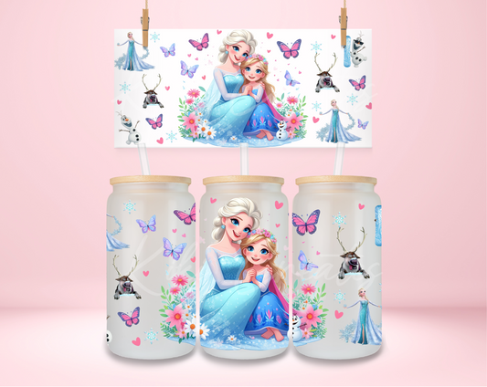 Elsa Mom and Daughter UVDTF Wrap