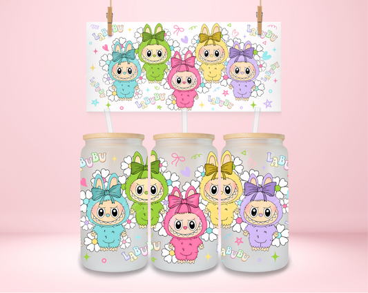 Labubu Floral Coquette UVDTF Wrap