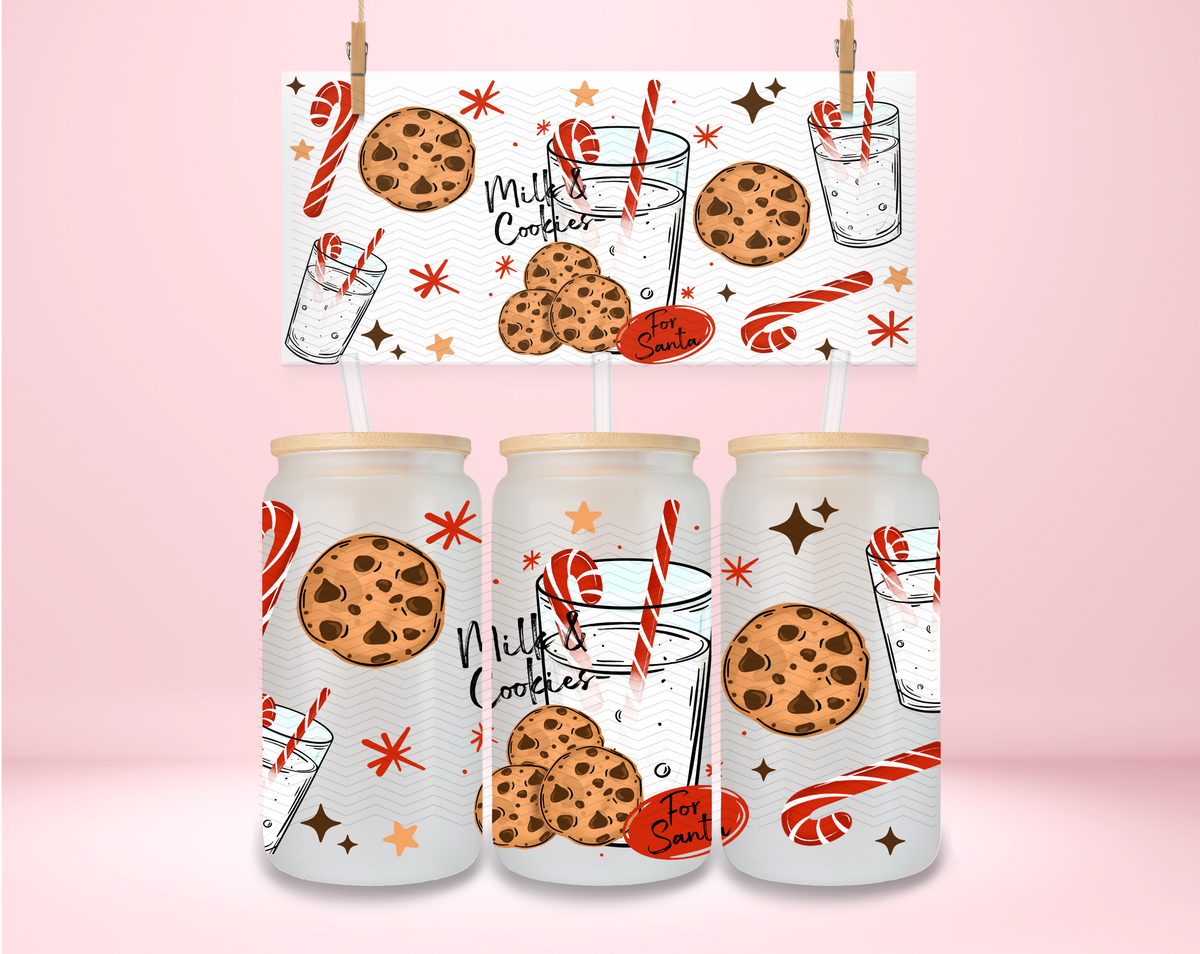 Milk and Cookies for Santa UVDTF Wrap