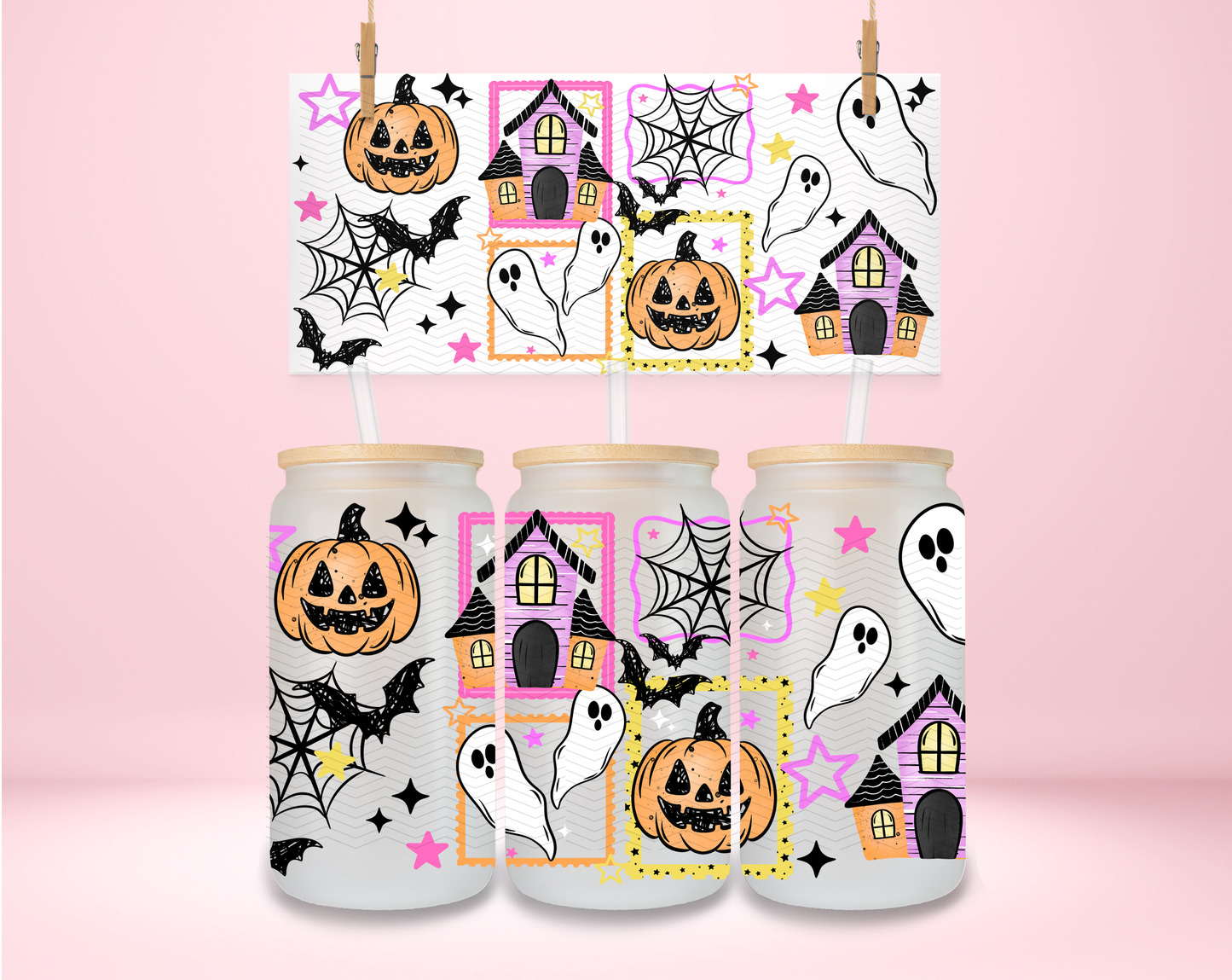 Haunted House Stamps UVDTF Wrap