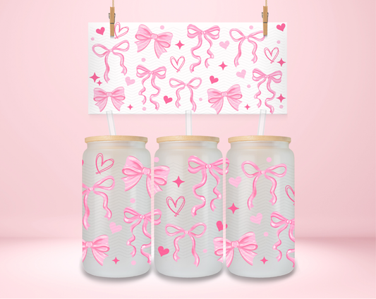 Pink Girly Coquette Bows UVDTF Wrap