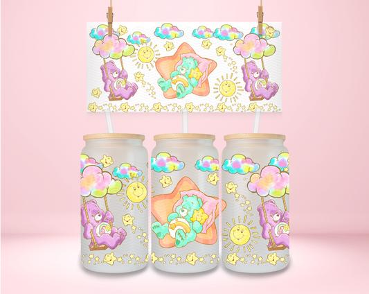 Colorful Cloud Bears UVDTF Wrap