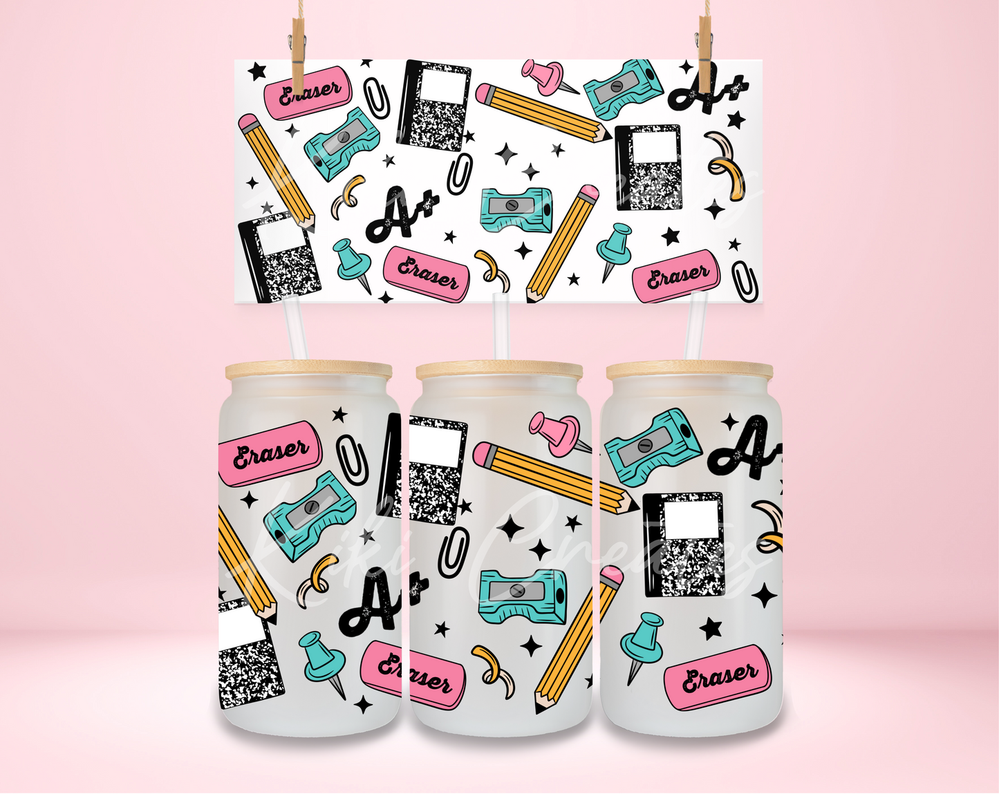 School Supplies UVDTF Wrap