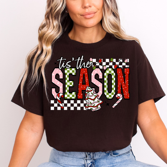 Tis The Season Christmas Cake DTF