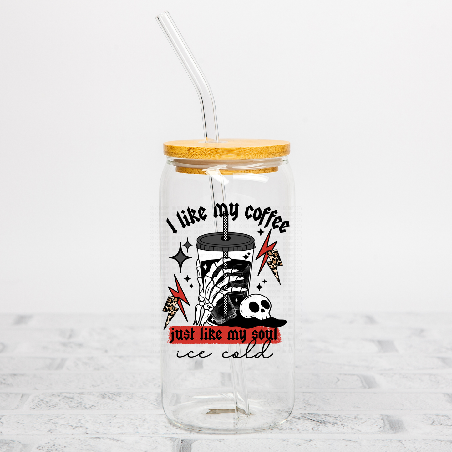 I Like My Coffee- Ice Cold UVDTF Decal