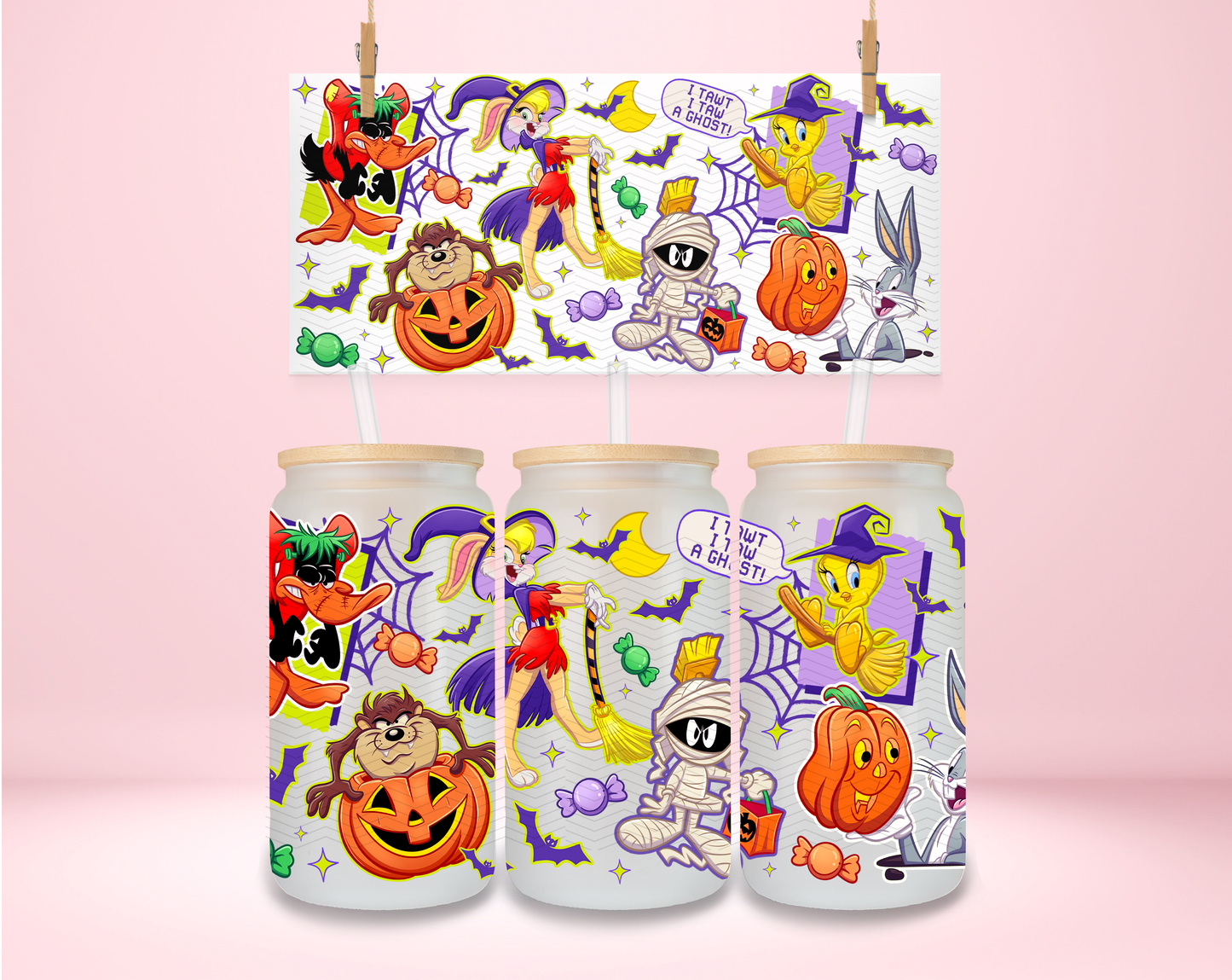 Toons Halloween UVDTF Wrap