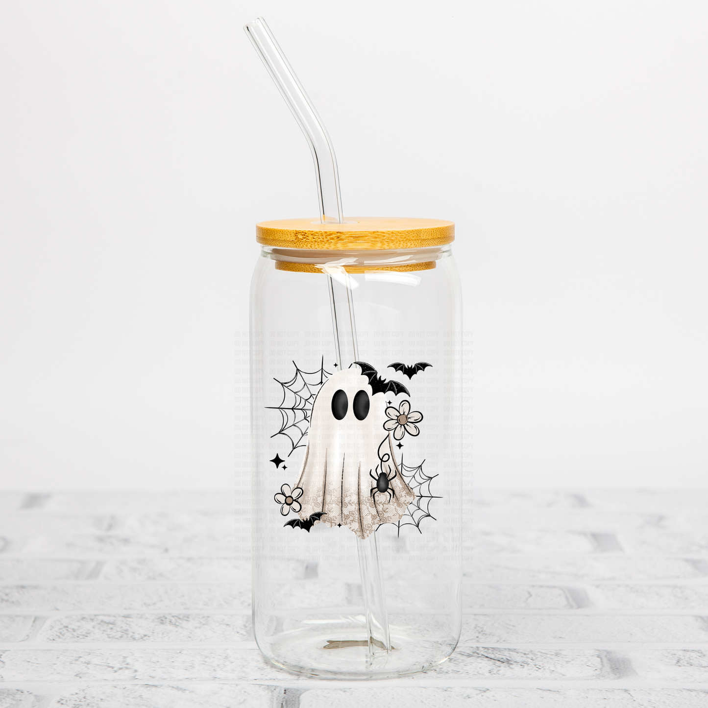 Floral Ghostie UVDTF Decal