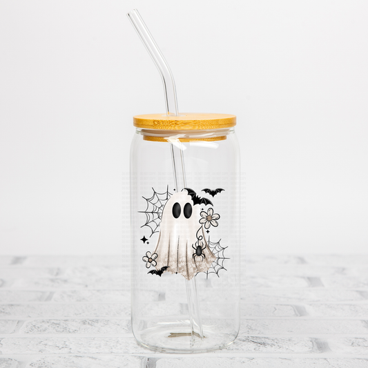 Floral Ghostie UVDTF Decal
