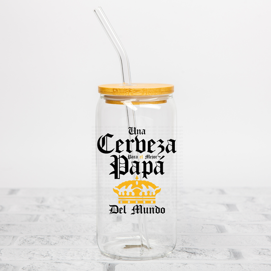 Una Cerbeza Para El Mejor Papa UVDTF Decal