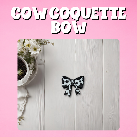 Cow Coquette 3D Straw Topper