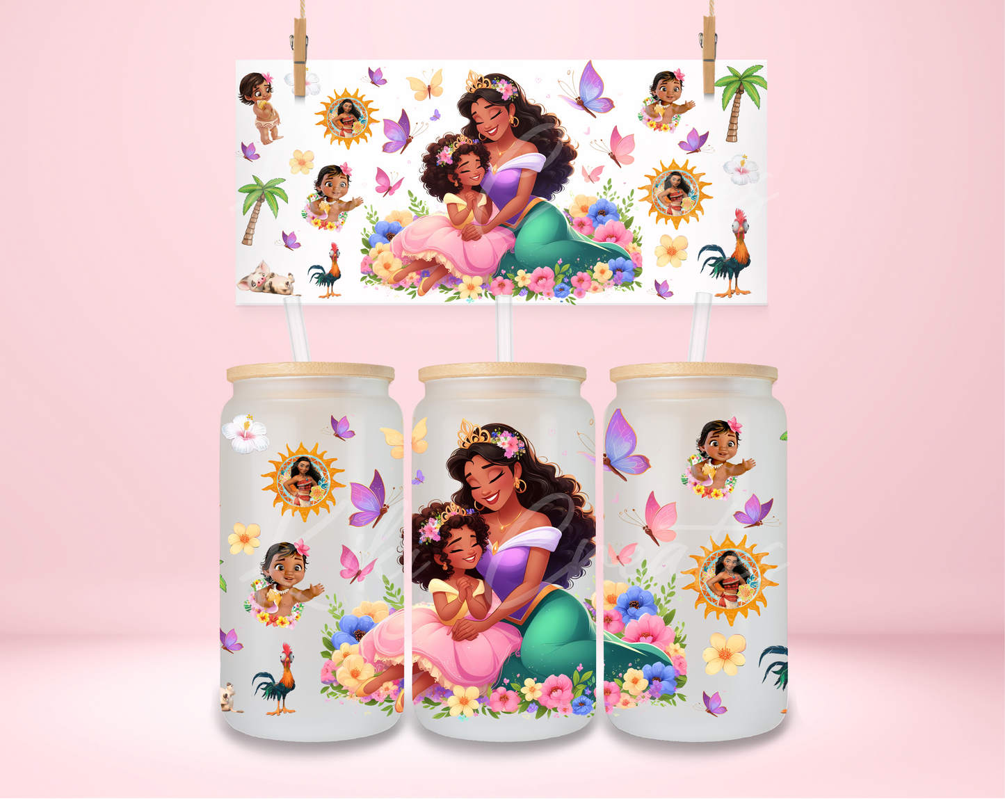 Moana Mom and Daughter UVDTF Wrap