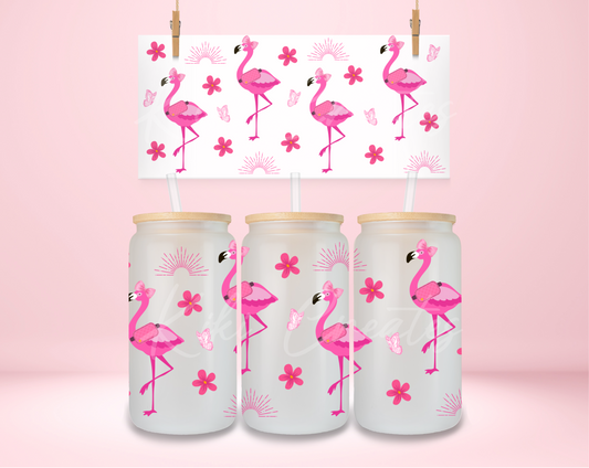 Sassy Summer Flamingo UVDTF Wrap