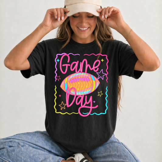 Game Day Football Colorful DTF