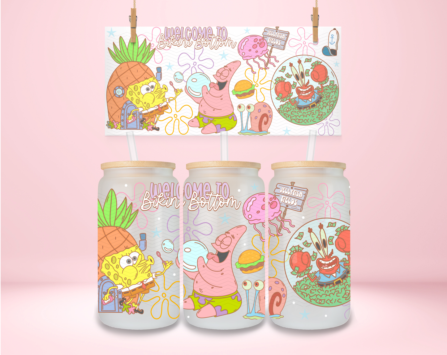 Welcome to Bikini Bottom UVDTF Wrap
