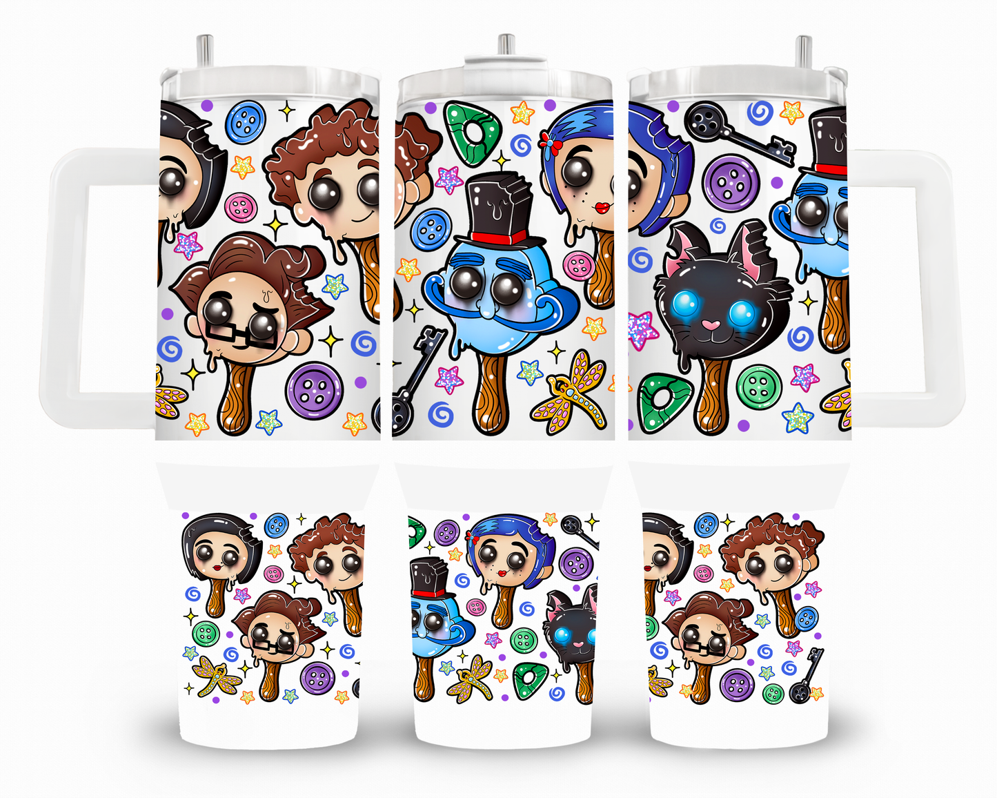 Coraline Ice Cream 40oz UVDTF Wrap