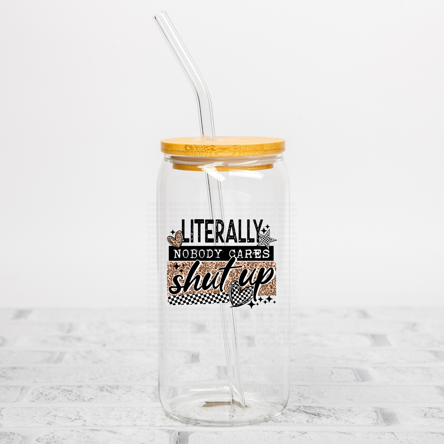 Literally Nobody Cares UVDTF Decal