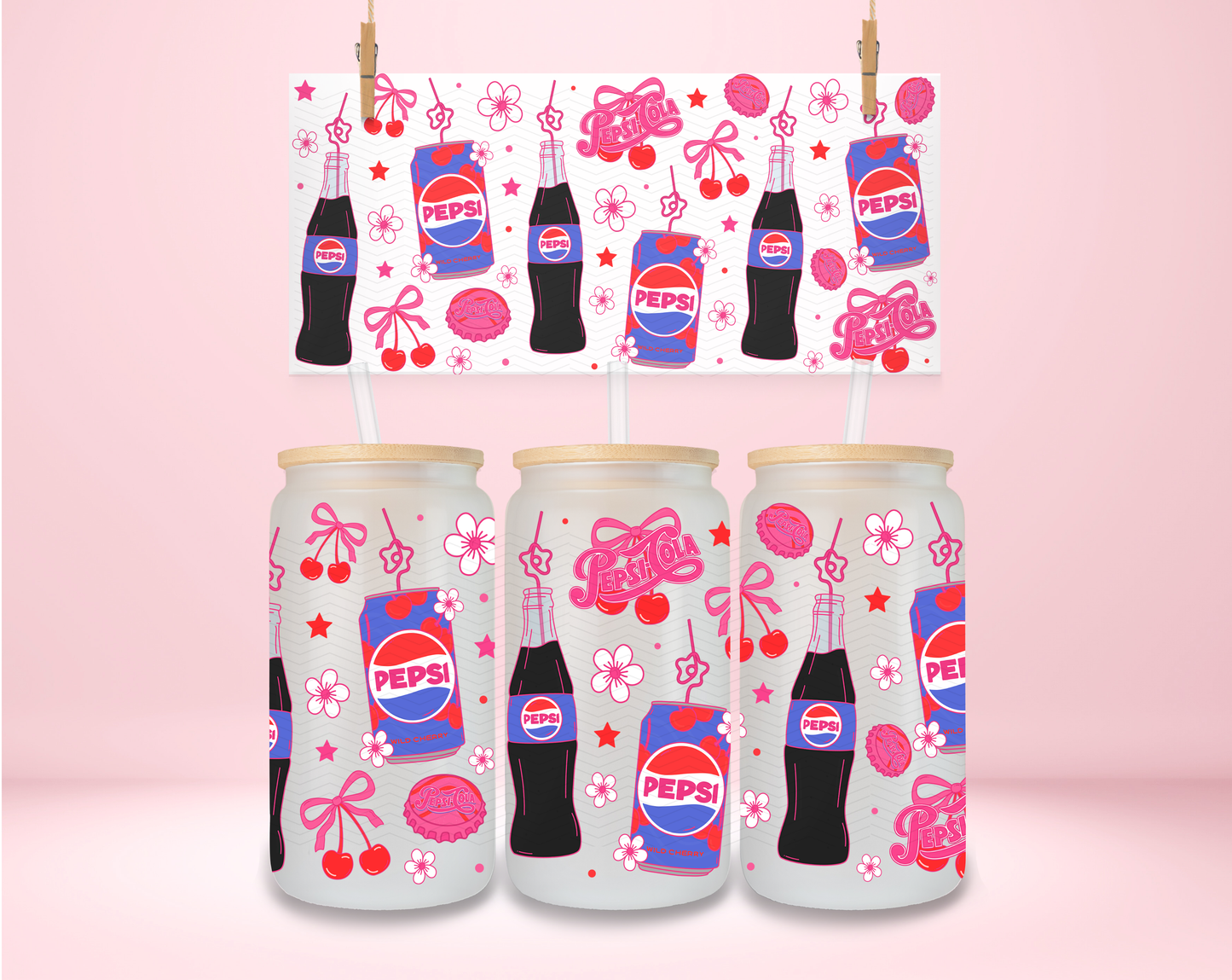 Pepsi Soda Pop UVDTF Wrap