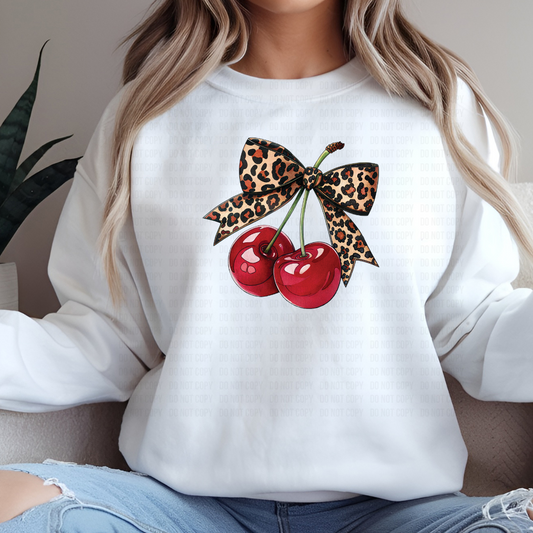 Leopard Cherry DTF
