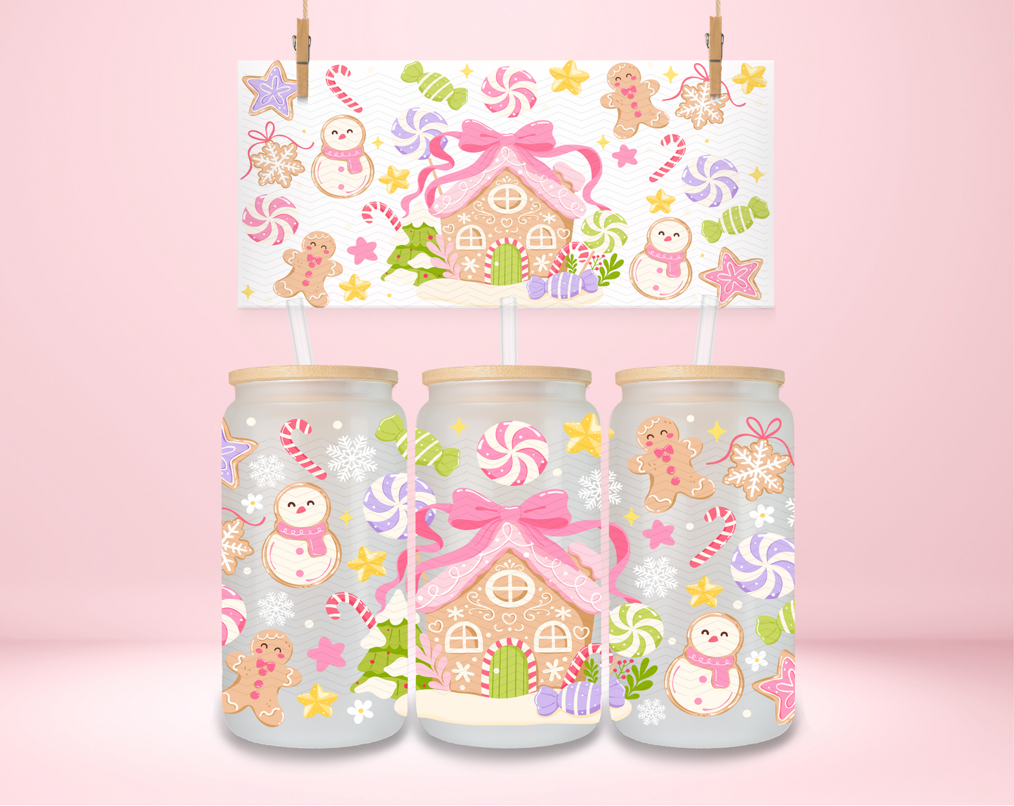 Candy Christmas UVDTF Wrap