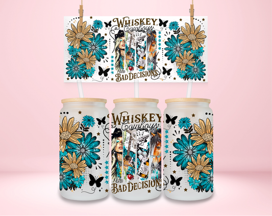 Whiskey and Bad Decisions UVDTF Wrap