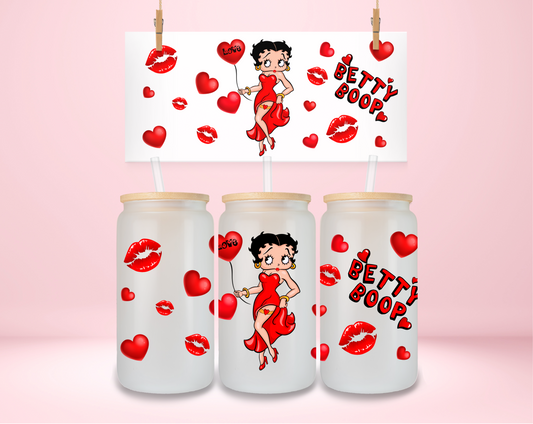 Red Betty Boop 2 UVDTF Wrap