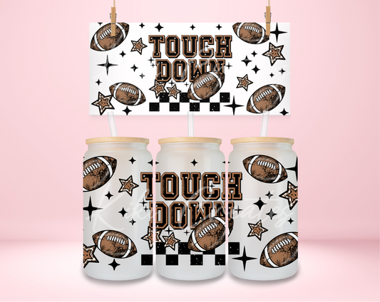 Touch Down Checkered UVDTF Wrap