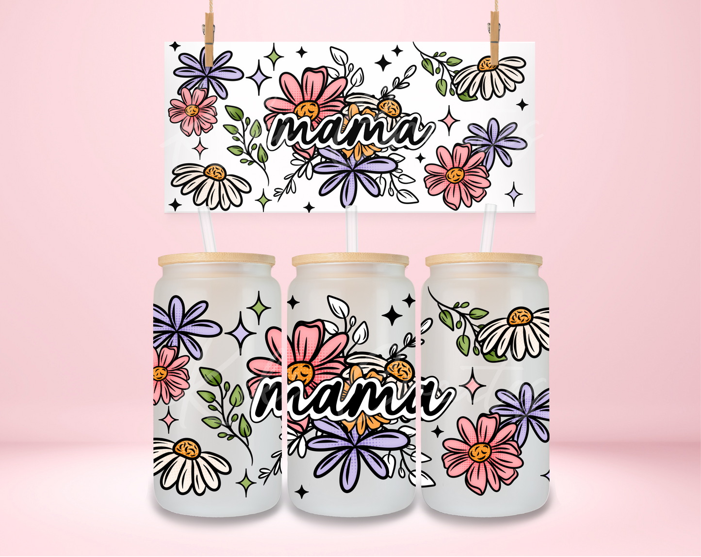 Mama Flowers UVDTF Wrap