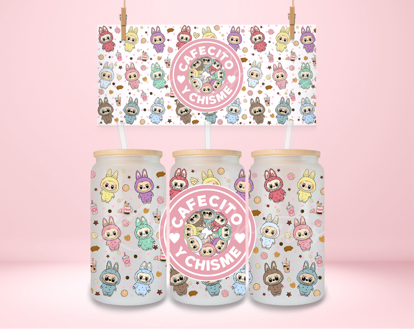 Labubu Cafecito UVDTF Wrap