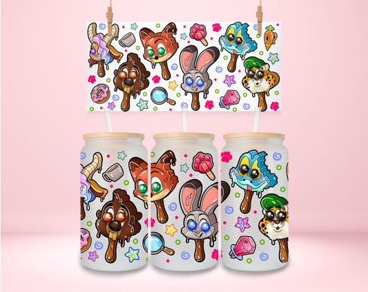 Zoo Friends Ice Cream UVDTF Wrap