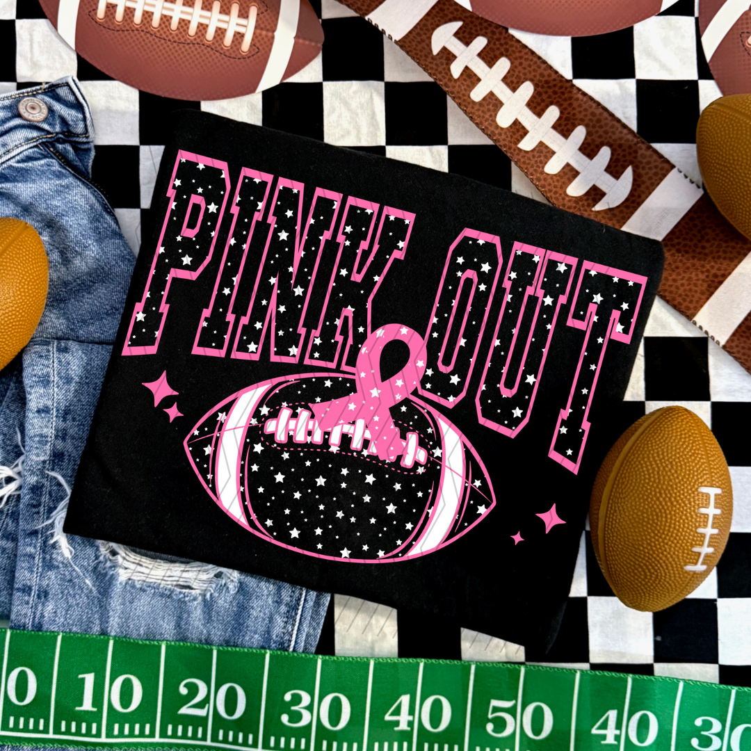 Pink Out Outline DTF