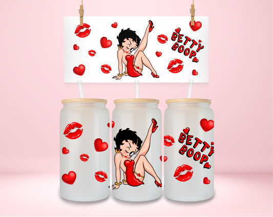 Red Betty Boop 1 UVDTF Wrap