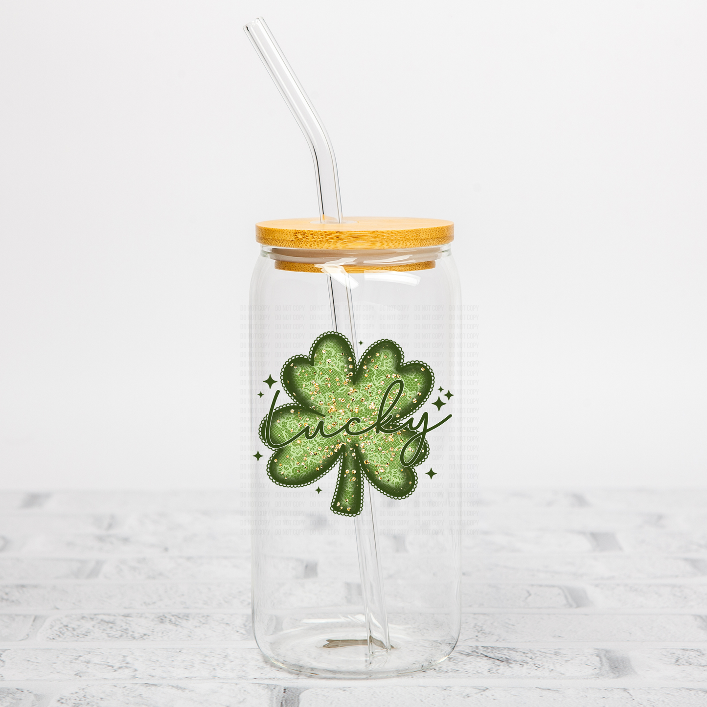 Lace Shamrock UVDTF Decal