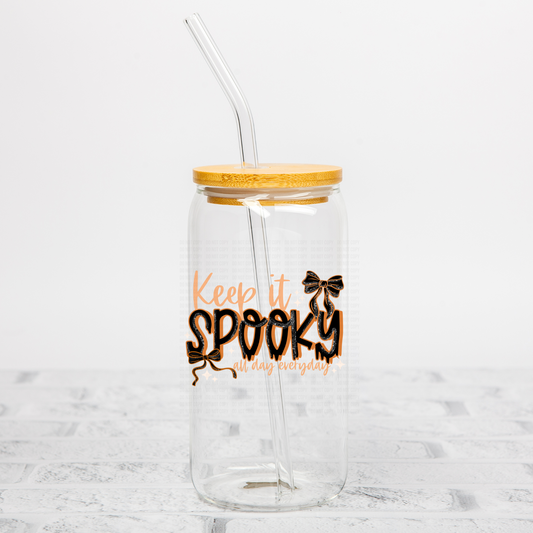Keep It Spooky Orange UVDTF Decal