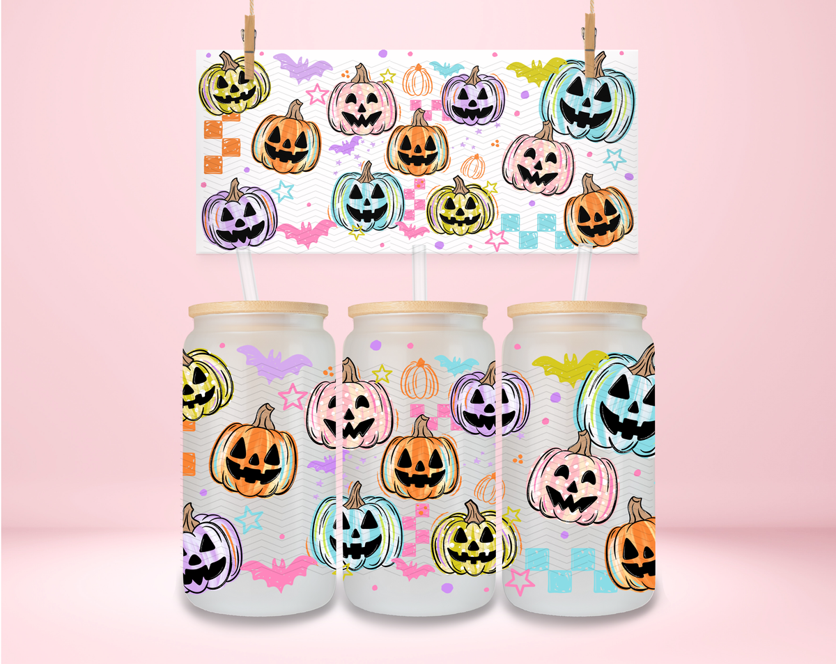 Jack O Lanterns and Bats UVDTF Wrap
