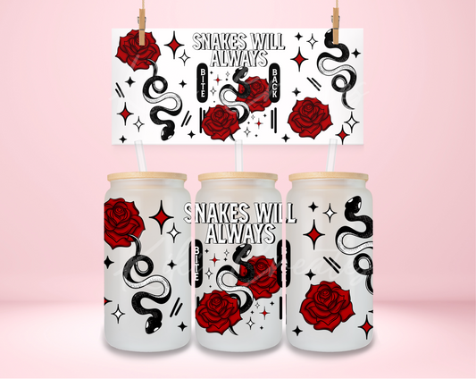 Snakes Will Always Bite UVDTF Wrap