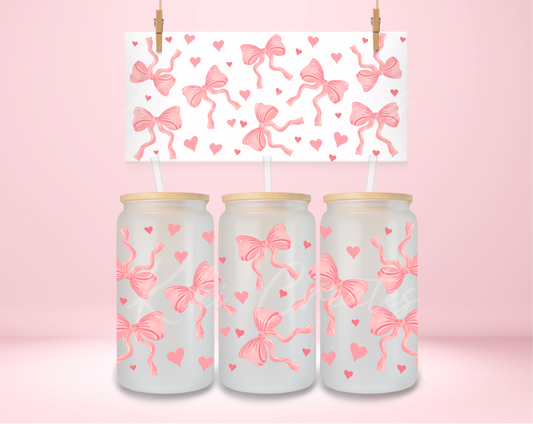 Coquette Bows and Hearts UVDTF Wrap