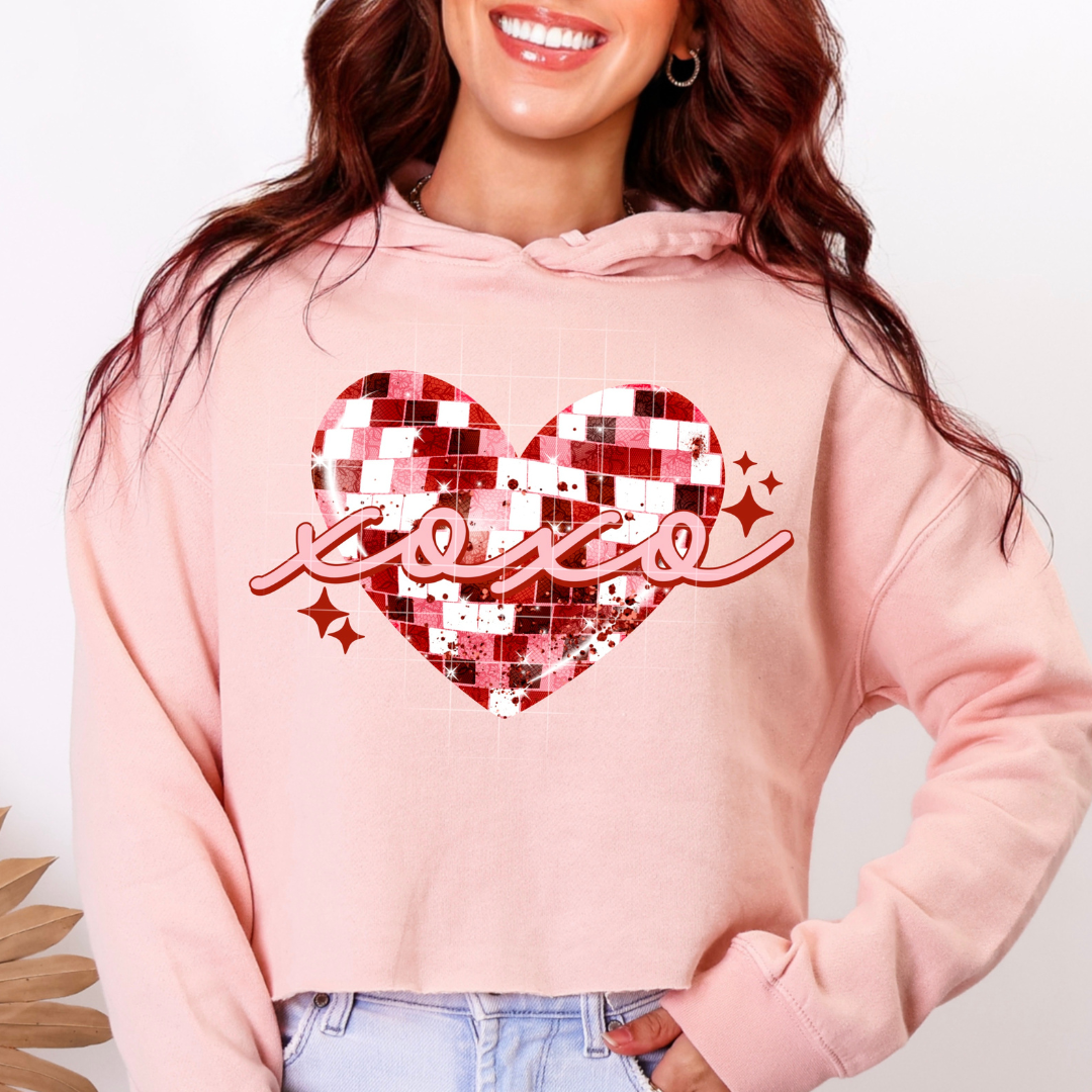 Xoxo Disco Heart DTF