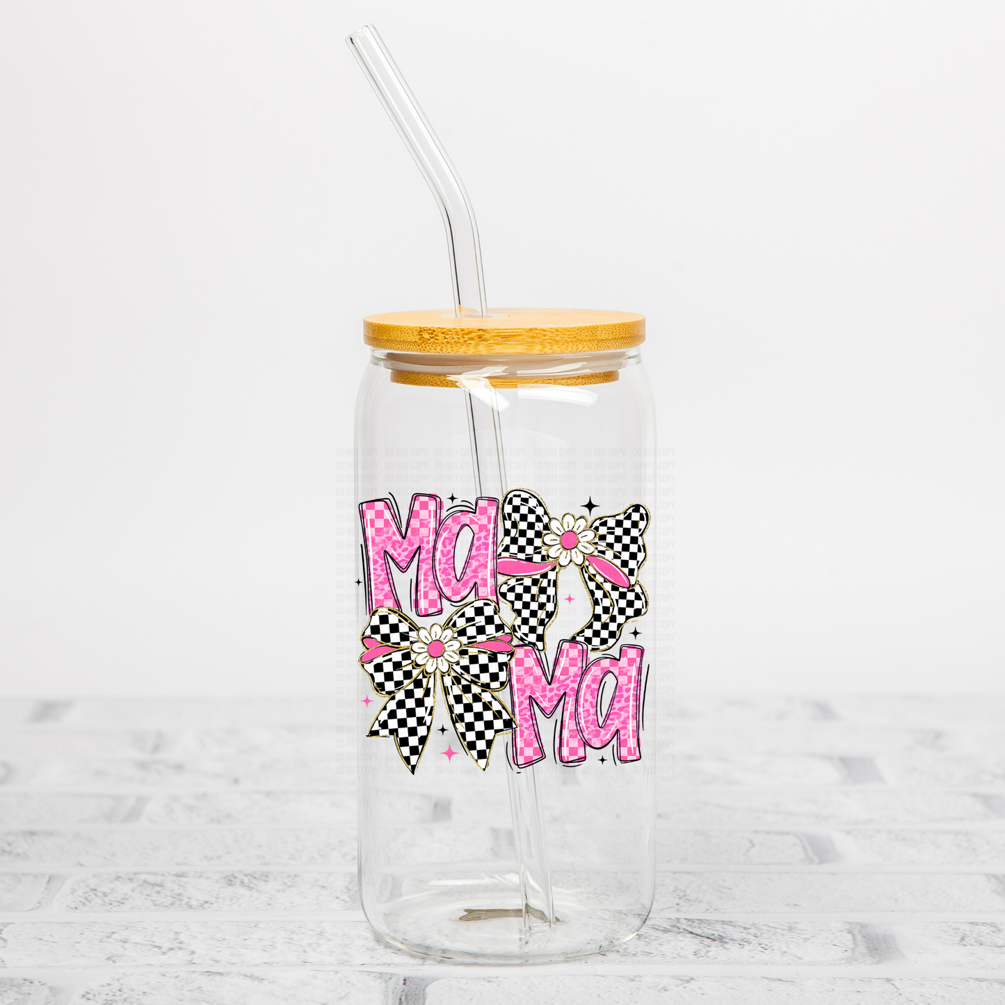 Mama Coquette Pink Leopard UVDTF Decal