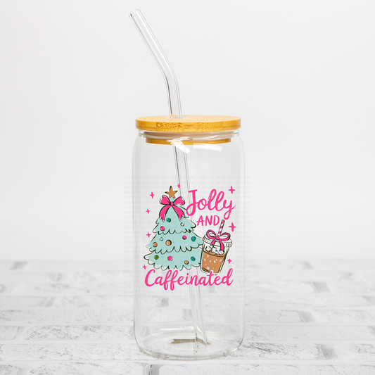 Jolly and Caffeinated- Green UVDTF Decal