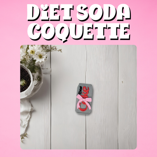 Diet Soda Coquette 3D Straw Topper