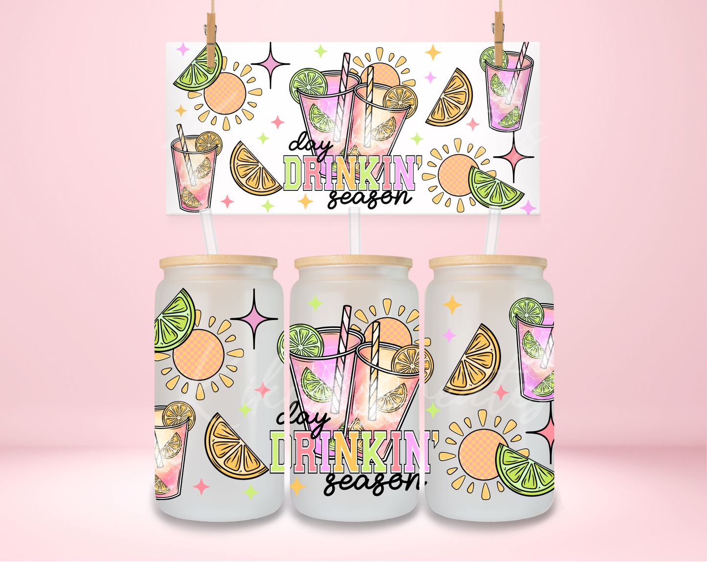 Day Drinking Season UVDTF Wrap