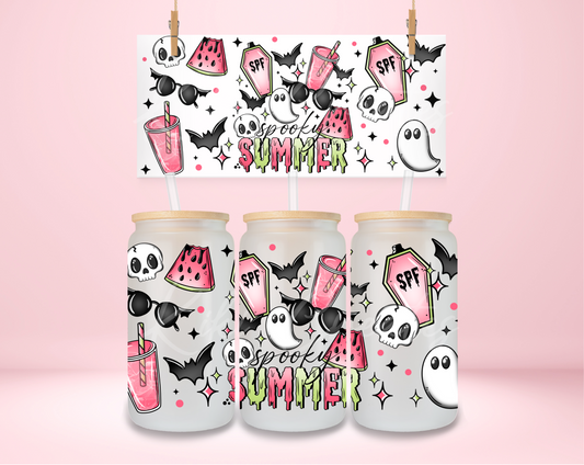 Spooky Summer Ghosts UVDTF Wrap