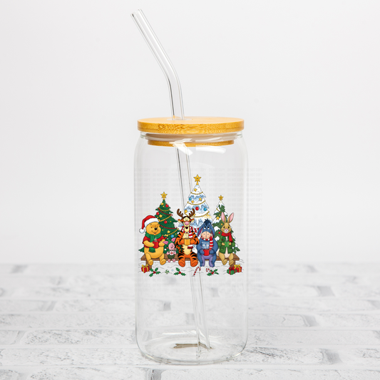 Pooh Christmas UVDTF Decal