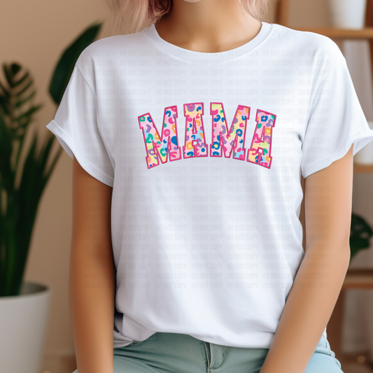 Colorful Leopard Mama DTF