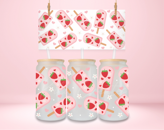 Strawberry Paletas UVDTF Wrap